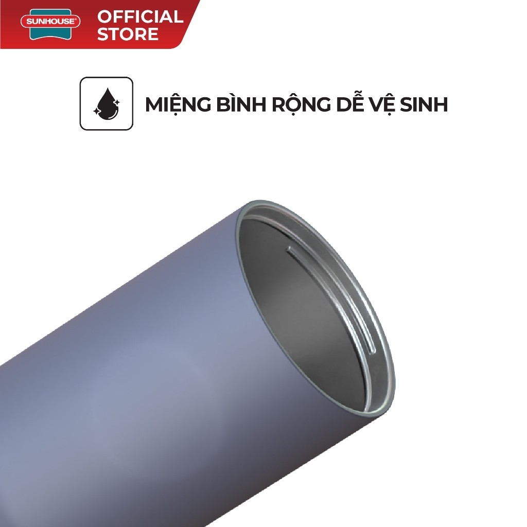 Bình Giữ Nhiệt City Drive 900ml Sunhouse KS-TU900CP, Inox 304 An Toàn, Hàng Chính Hãng - JoyMall