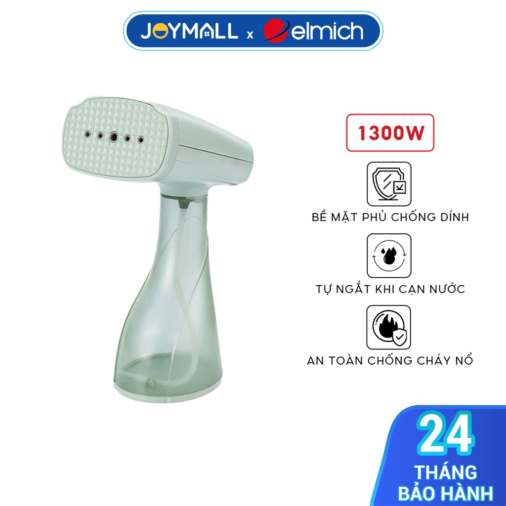 Bàn Là Hơi Nước Cầm Tay Elmich SIE9163 1300W, Hàng Chính Hãng, Đầu Phun Hơi Phủ Chống Dính - JoyMall