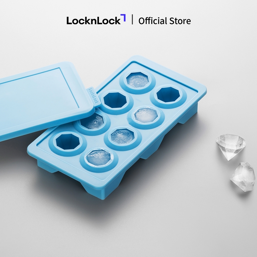 Khay làm đá LocknLock silicone ice tray SLX16