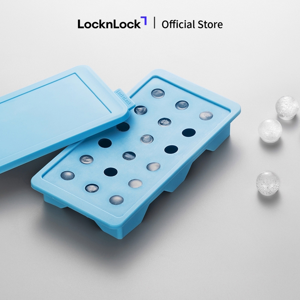 Khay làm đá LocknLock silicone ice tray SLX16