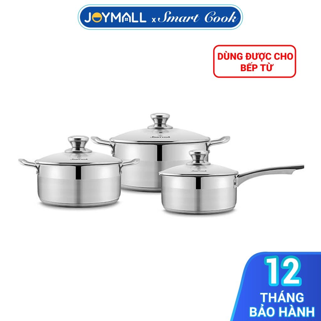 Bộ nồi inox Elmich  Smartcook SM2102MN size quánh 16, 20 , 24cm