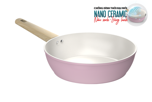 Chảo Phủ Sứ Đáy Từ Sunhouse SHG20-24-26MP, Chống Dính Nano Ceramic, Bắt Từ Nhanh, Hàng Chính Hãng - JoyMall