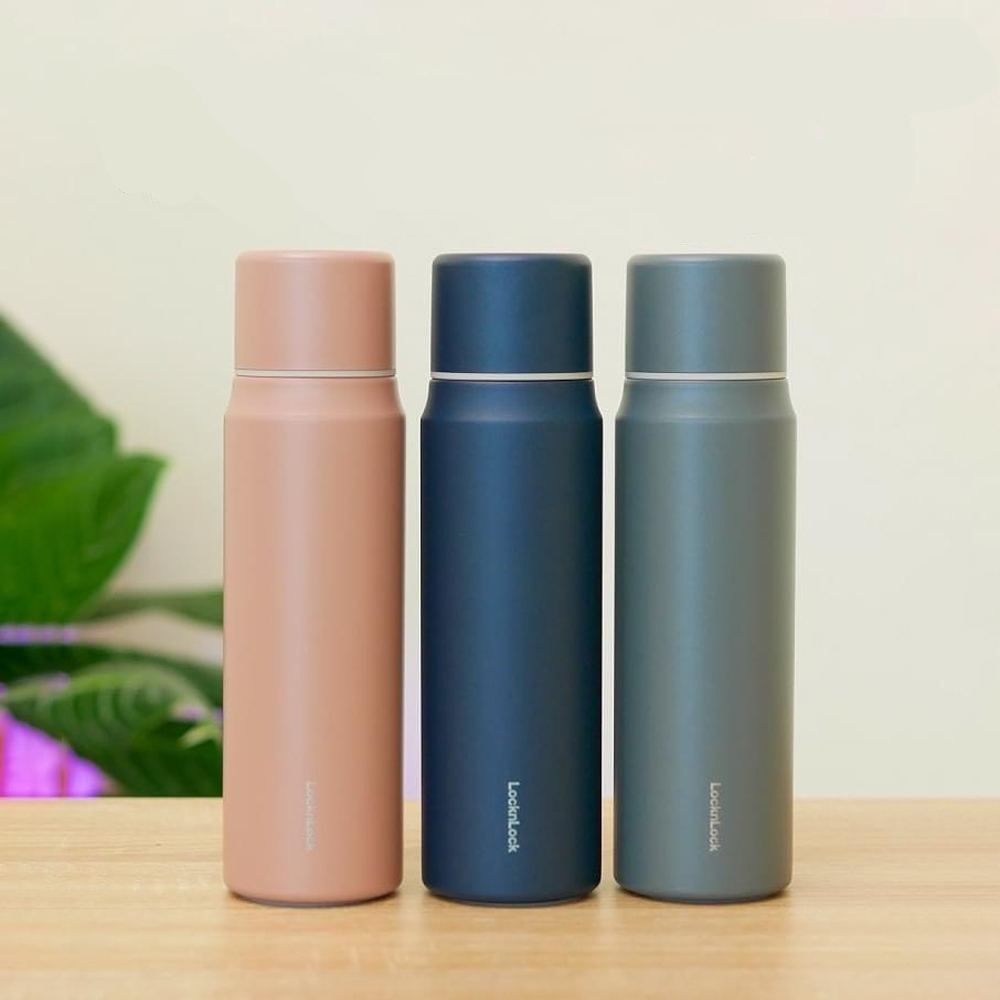 Bình giữ nhiệt LocknLock 505ml Maman Cup Vacuum Bottle LHC1487 - Hàng chính hãng, nắp dùng làm cốc nước uống - JoyMall