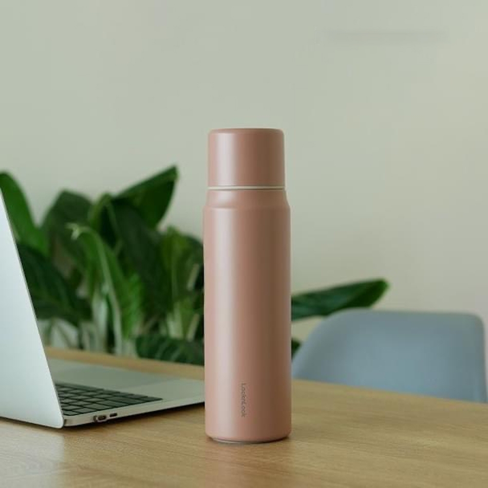 Bình giữ nhiệt LocknLock 505ml Maman Cup Vacuum Bottle LHC1487 - Hàng chính hãng, nắp dùng làm cốc nước uống - JoyMall