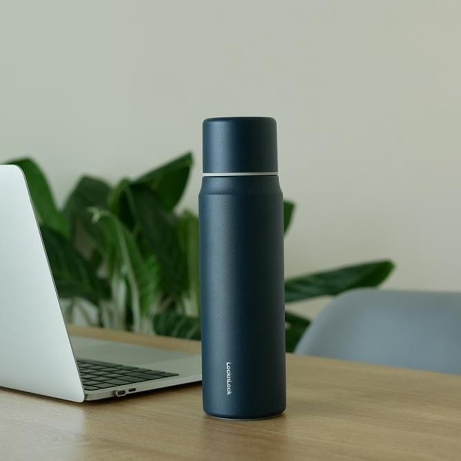 Bình giữ nhiệt LocknLock 505ml Maman Cup Vacuum Bottle LHC1487 - Hàng chính hãng, nắp dùng làm cốc nước uống - JoyMall