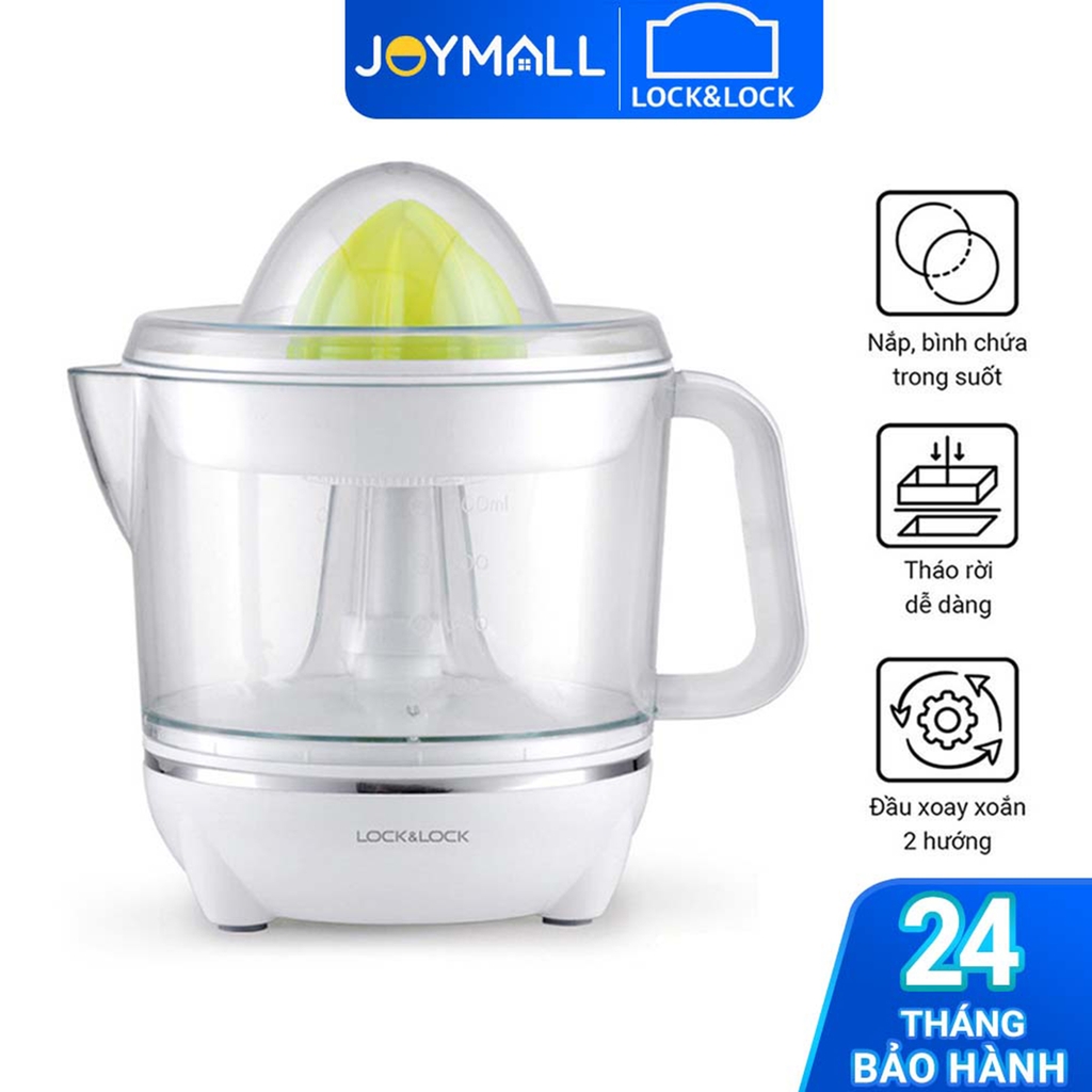 Máy vắt cam Lock&Lock EJJ231 700ml 40W - Hàng chính hãng, xoay ép 2 chiều cho nhiều nước cam - JoyMall