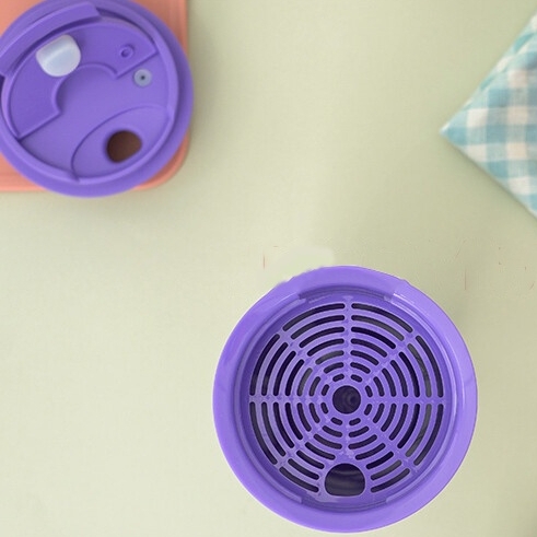 (Độc quyền JoyMall) Ly nhựa LocknLock 2 lớp HAP519BLU 580ml màu xanh  - Hàng chính hãng nắp bật có lưới lọc trà