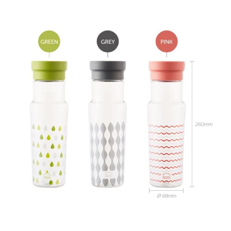 ABF692GRN Bình nước nhựa Tritan Handle LocknLock 500ml - Màu xanh