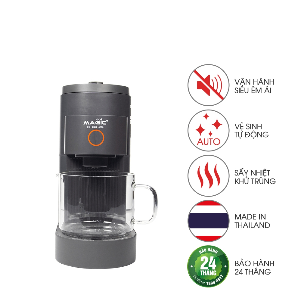 Máy xay nấu sữa hạt đa năng Magic Eco AC140 1200W, Hàng Chính Hãng, Lưỡi Dao 4D Sắc Bén - JoyMall