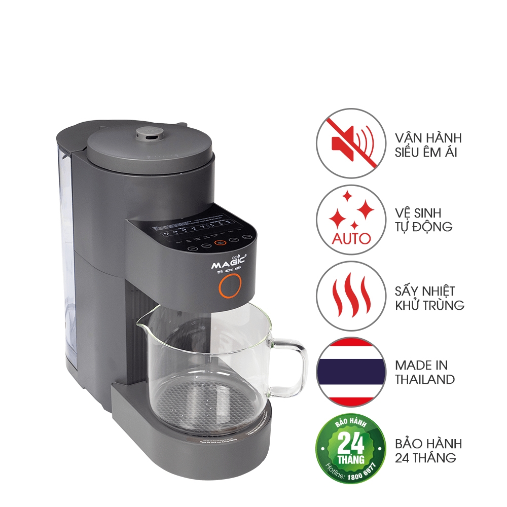 Máy xay nấu sữa hạt đa năng Magic Eco AC140 1200W, Hàng Chính Hãng, Lưỡi Dao 4D Sắc Bén - JoyMall
