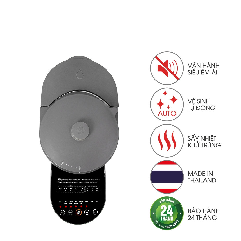 Máy xay nấu sữa hạt đa năng Magic Eco AC140 1200W, Hàng Chính Hãng, Lưỡi Dao 4D Sắc Bén - JoyMall