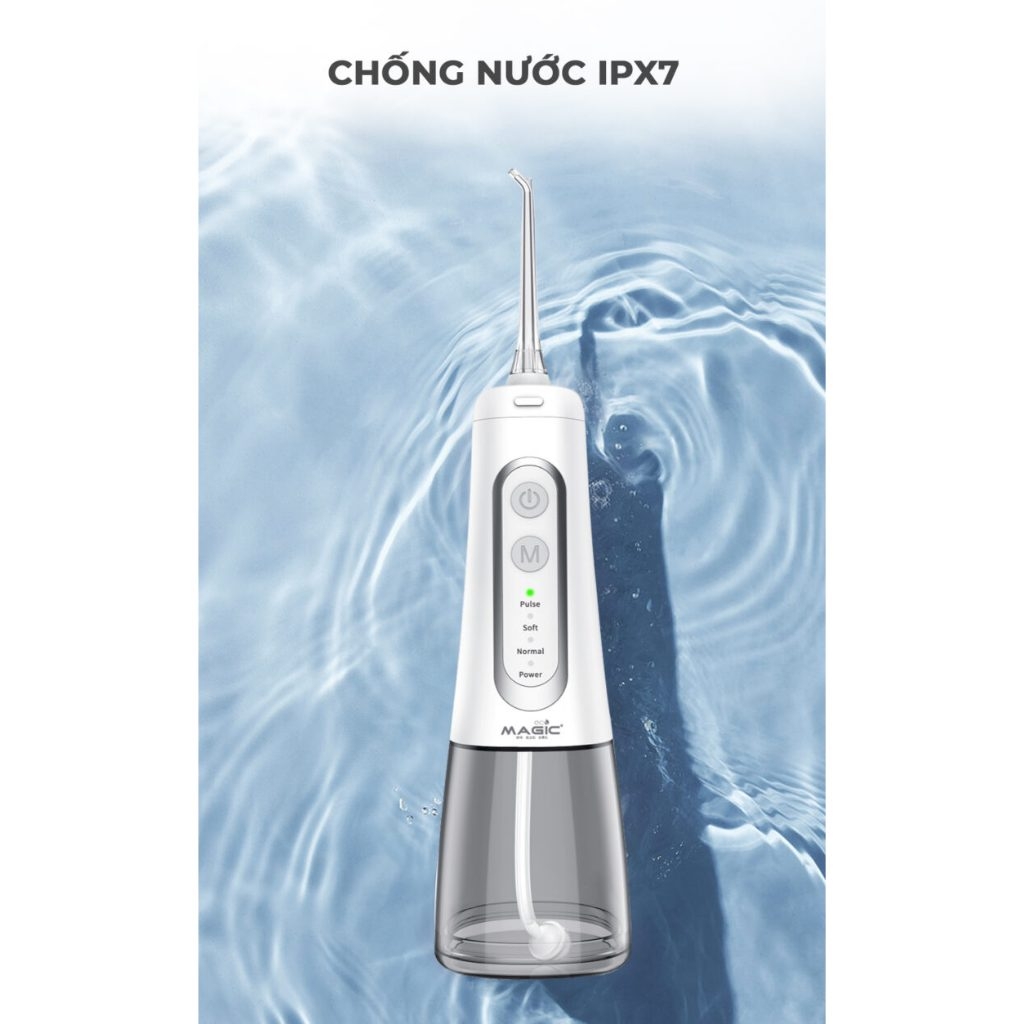 Tăm Nước Magic Eco PRO80, Hàng Chính Hãng, 4 Chế Độ Làm Sạch Răng Linh Hoạt - JoyMall
