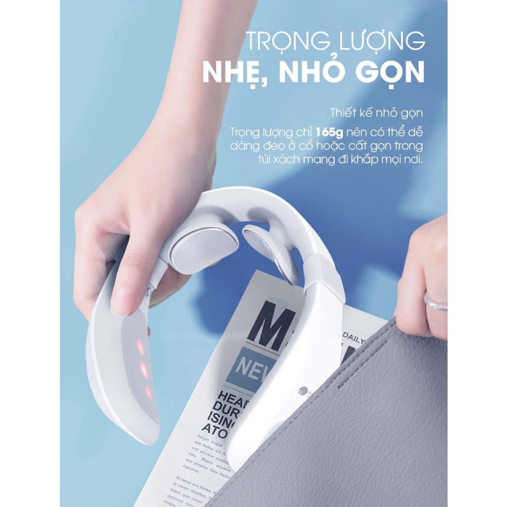 Máy massage cổ cầm tay Buheung MK-331 5W, Hàng Chính Hãng, 5 Chế Độ Massage - JoyMall