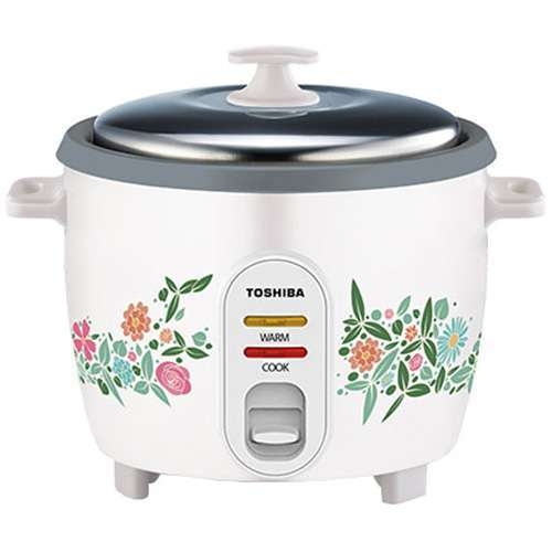 Nồi cơm điện nắp rời Toshiba RC-18MH1PV(F) 1.8L, Hàng chính hãng, Lòng nồi hợp kim nhôm phủ chống dính, 2 chế độ-JoyMall