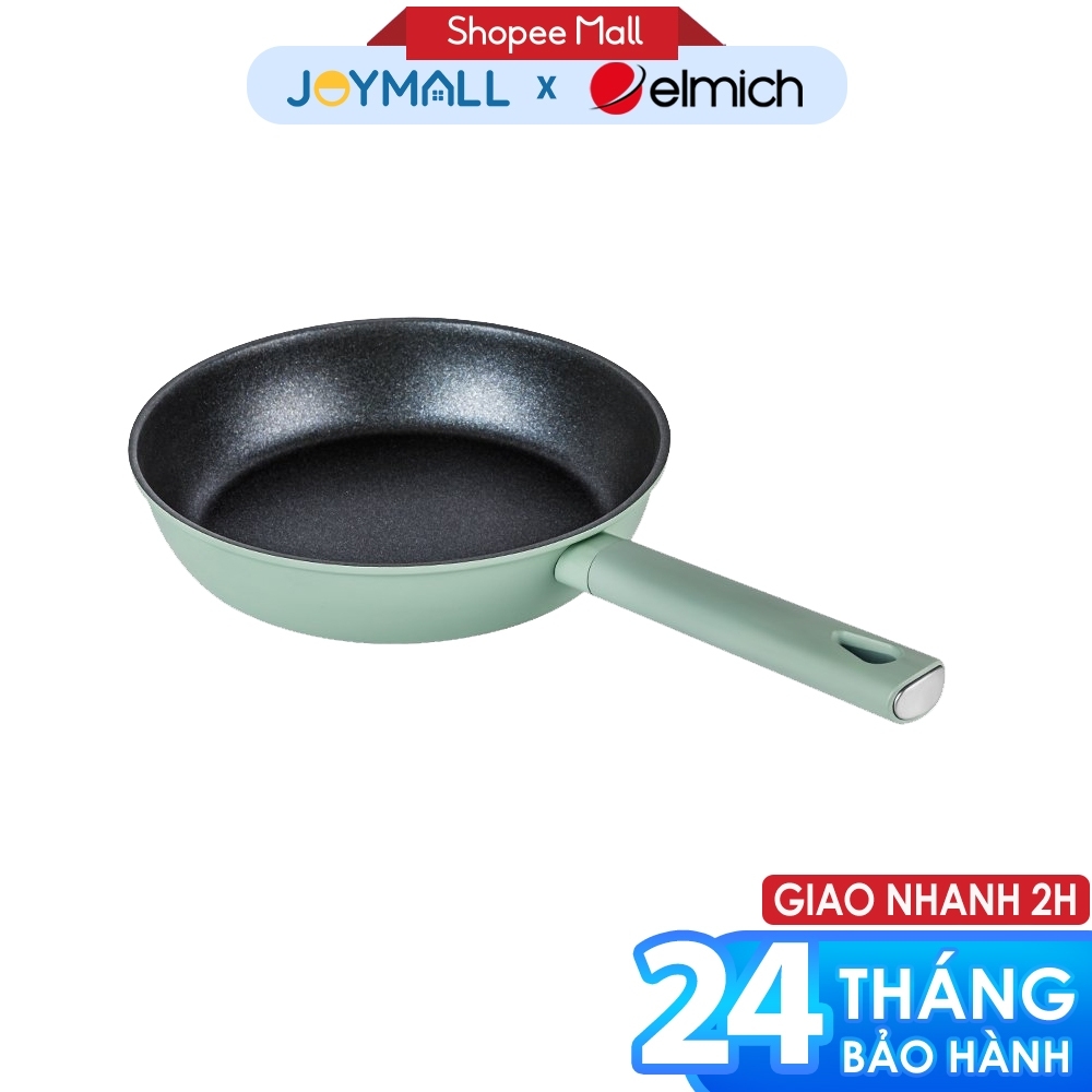 Chảo chống dính siêu bền Elmich Hera II EL-5940SK size 20,24,26cm, Hàng chính hãng, tay cầm cách nhiệt - JoyMall