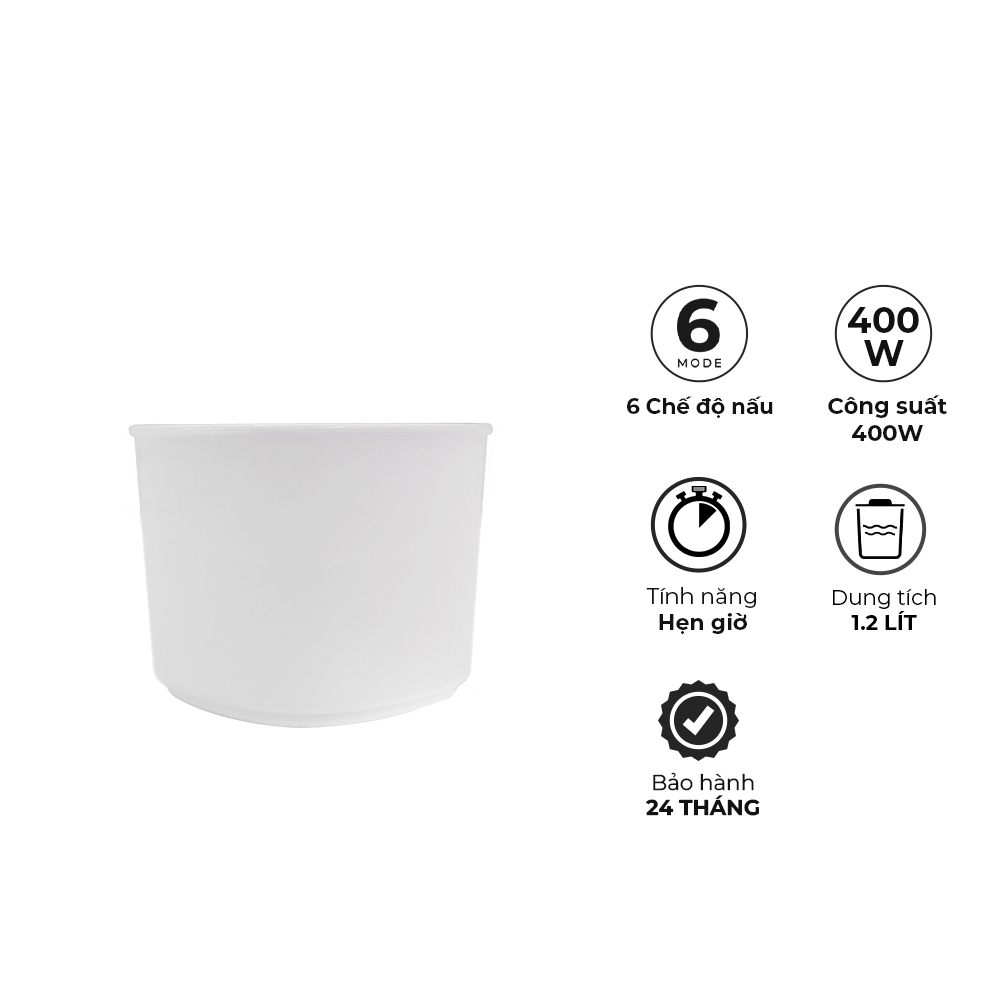 Nồi cơm điện tử 1,2 lít Magic Eco AC-250, Hàng chính hãng, lòng nồi chống dính, 6 chế độ nấu, làm nóng 360 độ - JoyMall