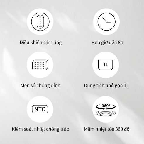 Nồi cơm điện 1L Bianco LocknLock EJR334IVY, Hàng chính hãng, Đa chức năng, Điều khiển thông minh, 4 chế độ - JoyMall