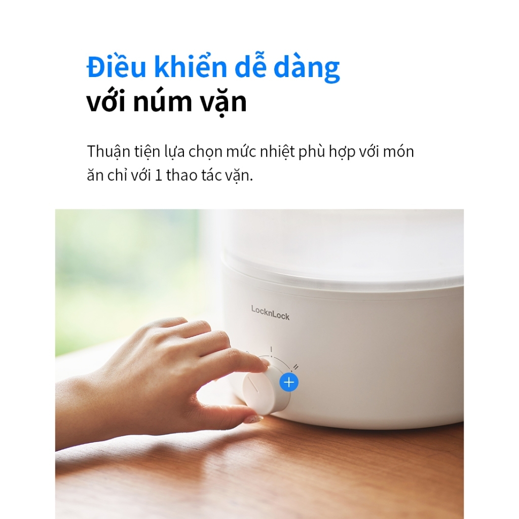 Nồi điện đa năng Bianco LocknLockEJP134IVY (5 lít), EJP124IVY ( 3 lít), Hàng Chính Hãng, Nấu nhanh, Phủ men sứ - JoyMall