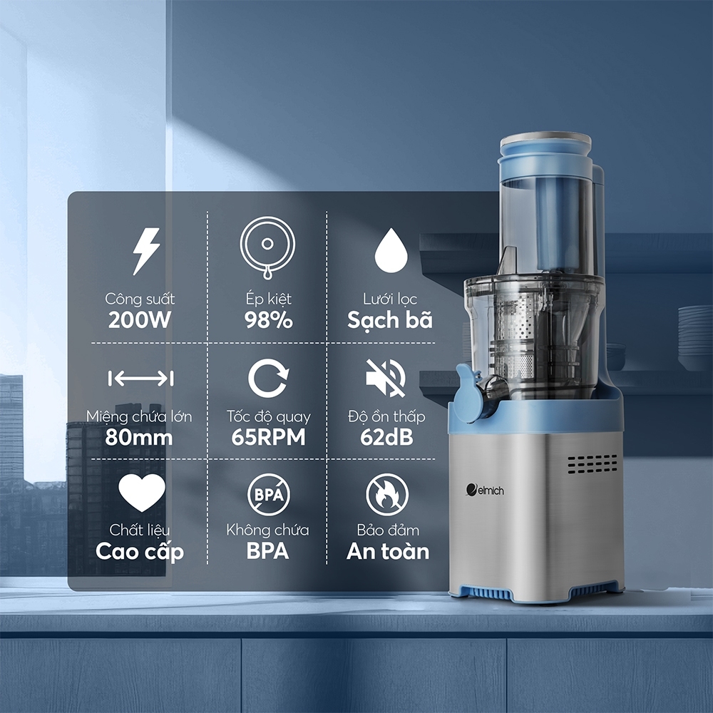 Máy ép chậm Elmich JEE-8769