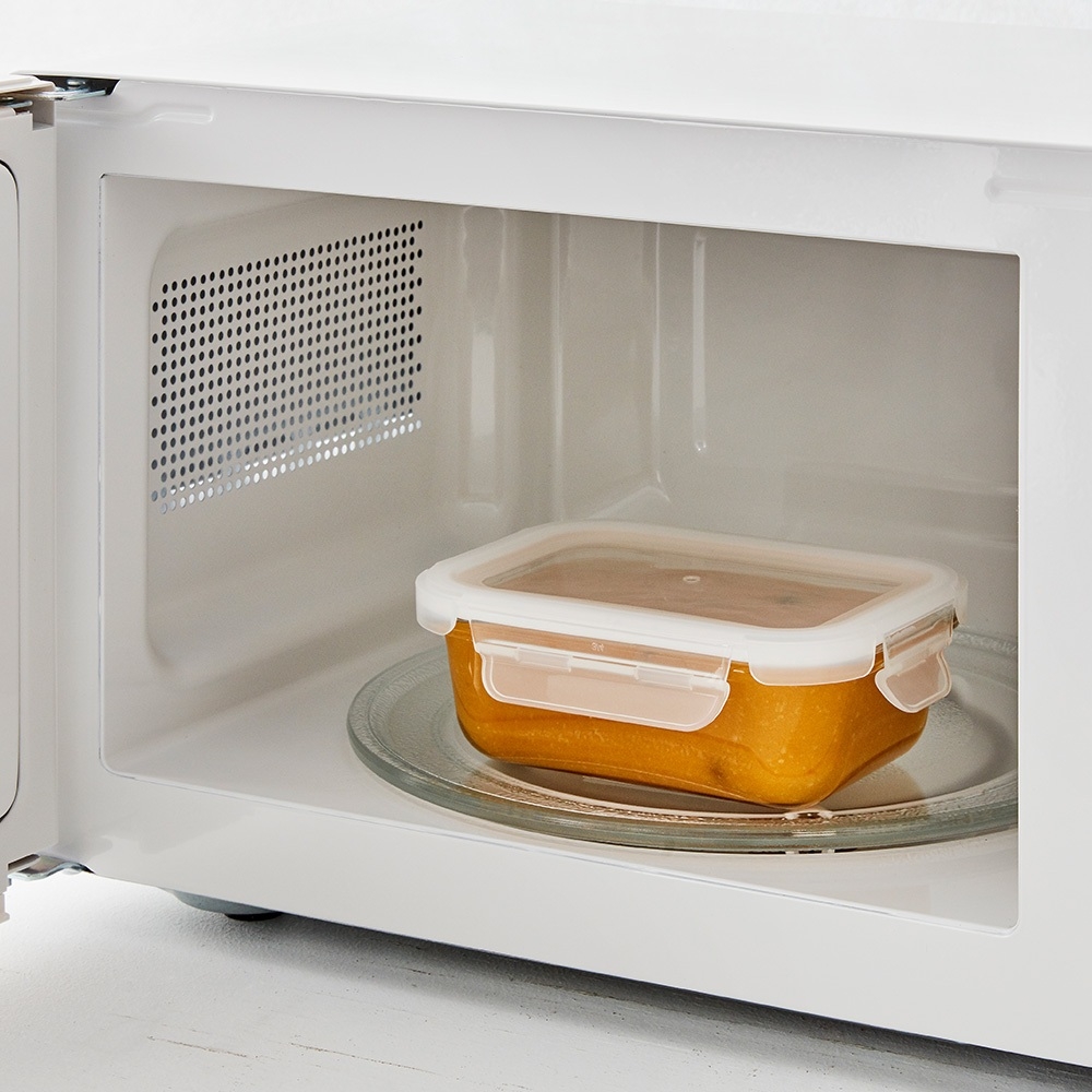 Hộp thủy tinh LocknLock BLANC bảo quản thực phẩm nhiều dung tích LLG120-Hàng chính hãng, chịu nhiệt cao, có ngăn-JoyMall