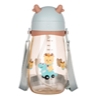 Bình nước nhựa LocknLock 450ml HAP910 Deer Kids, Hàng chính hãng, kèm ống hút silicone, dây đeo, họa tiết xinh-JoyMall