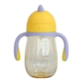 Bình nước nhựa LocknLock 330ml HAP911 Unicorn Kids, Hàng chính hãng, kèm ống hút silicone, tay cầm,họa tiết xinh-JoyMall