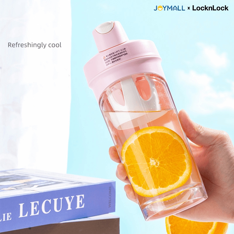 Bình nước nhựa tritan thể thao 780ml LocknLock ABF865, Hàng chính hãng, có quai cầm, ống hút silicone - JoyMall