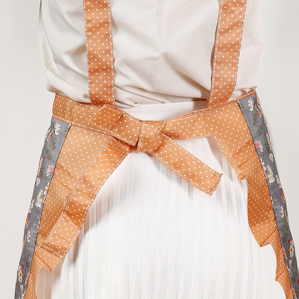 Tạp dề hoa Elmich EL0275, Hàng chính hãng, họa tiết hoa viền ren, vải dày dặn, chống bám bẩn, hạn chế xù lông-JoyMall