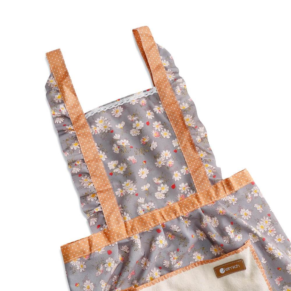 Tạp dề hoa Elmich EL0275, Hàng chính hãng, họa tiết hoa viền ren, vải dày dặn, chống bám bẩn, hạn chế xù lông-JoyMall