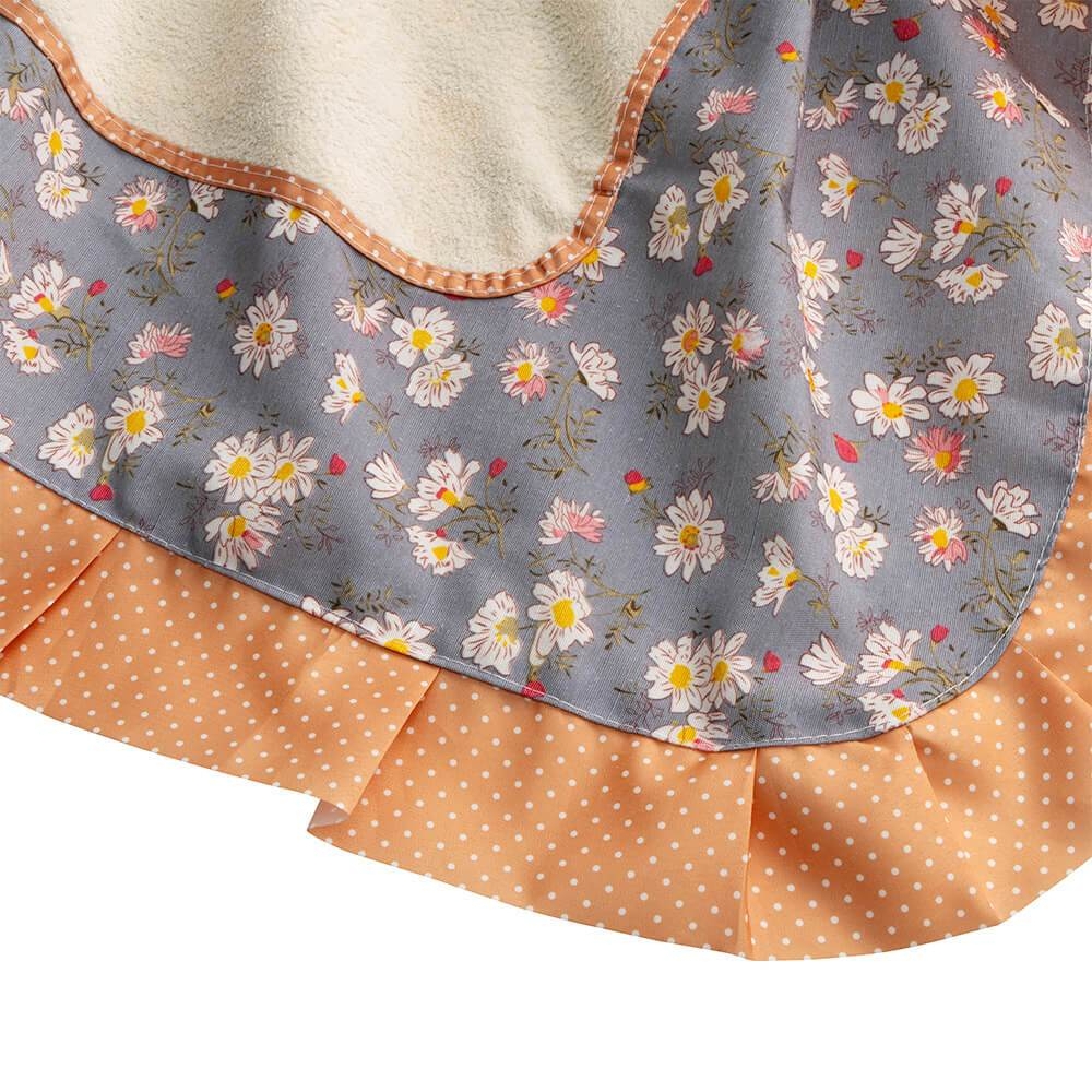 Tạp dề hoa Elmich EL0275, Hàng chính hãng, họa tiết hoa viền ren, vải dày dặn, chống bám bẩn, hạn chế xù lông-JoyMall