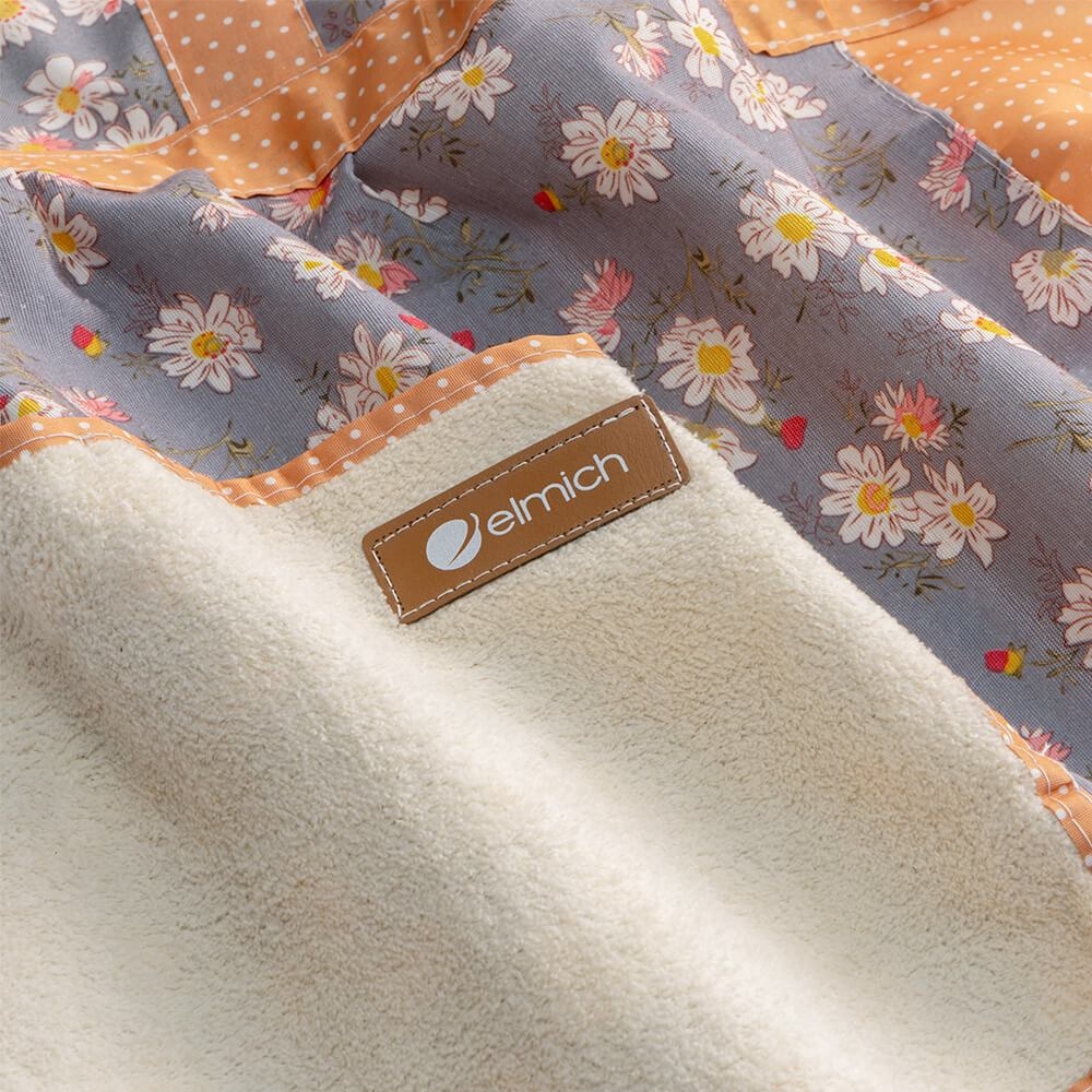 Tạp dề hoa Elmich EL0275, Hàng chính hãng, họa tiết hoa viền ren, vải dày dặn, chống bám bẩn, hạn chế xù lông-JoyMall