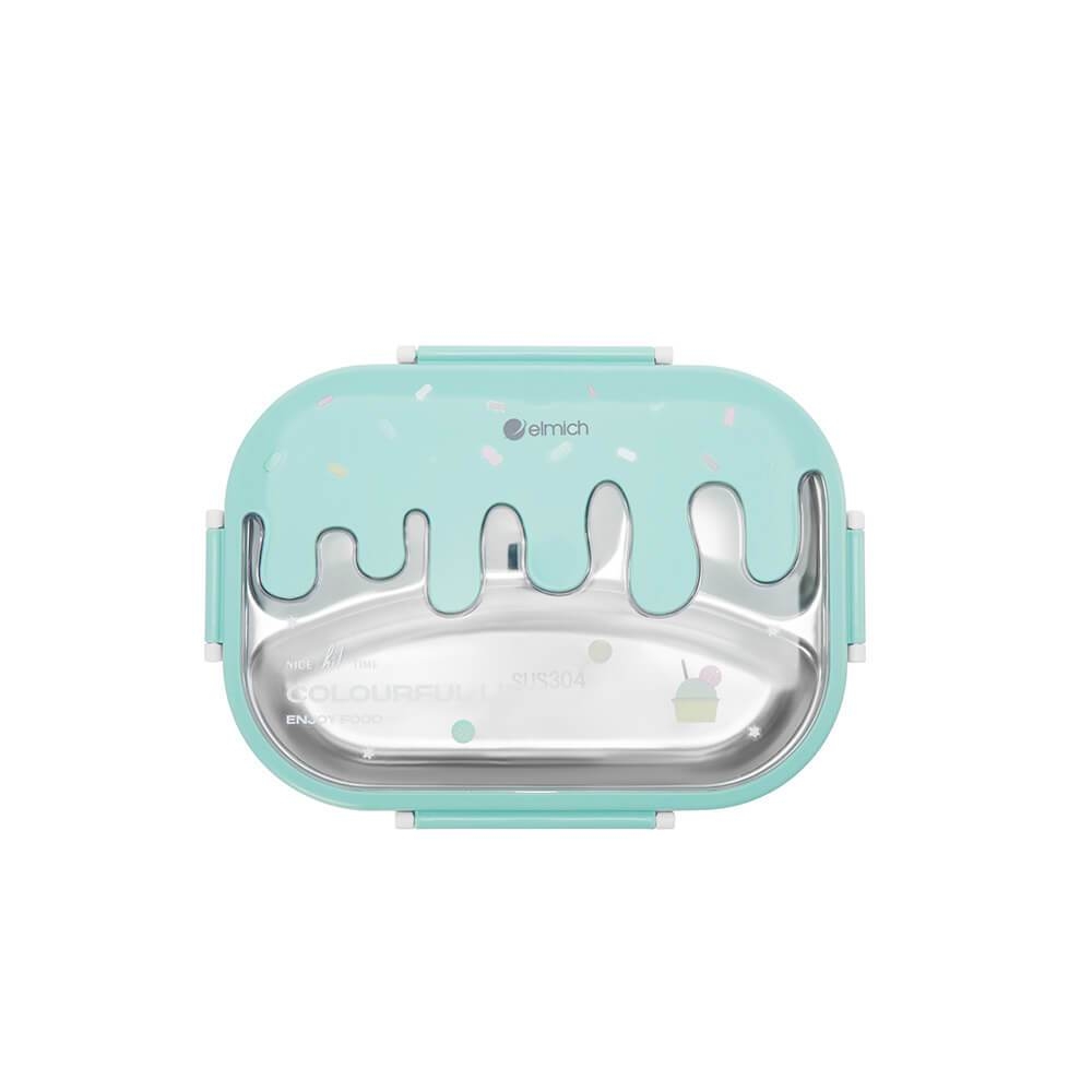 Hộp cơm trẻ em inox 304 Elmich Baby Care EL-0009N3 EL-0009N4, Hàng chính hãng, 650ml-1L, khay chia ngăn - JoyMall