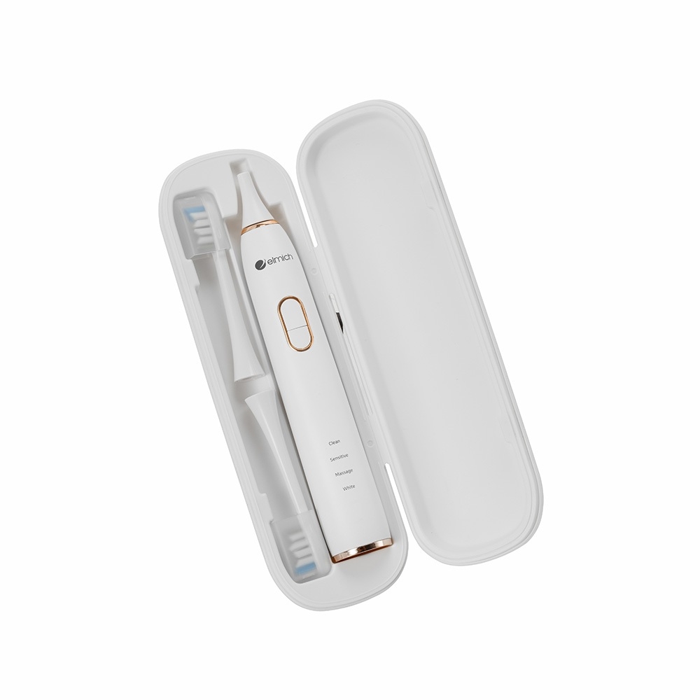 Bàn chải điện Elmich Procare 	2000mAh TBE-8461, Hàng chính hãng, 5 chế độ làm sạch chuẩn, kèm 1 đầu chải và hộp-JoyMall