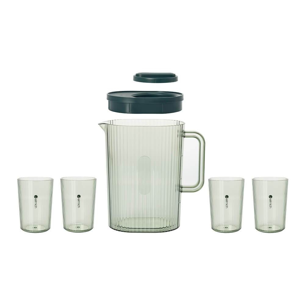 Bộ bình ly nhựa đựng nước Elmich EL8362, EL8363, Hàng chính hãng, Dung tích 2-2,2L, Nhựa an toàn sức khỏe - JoyMall