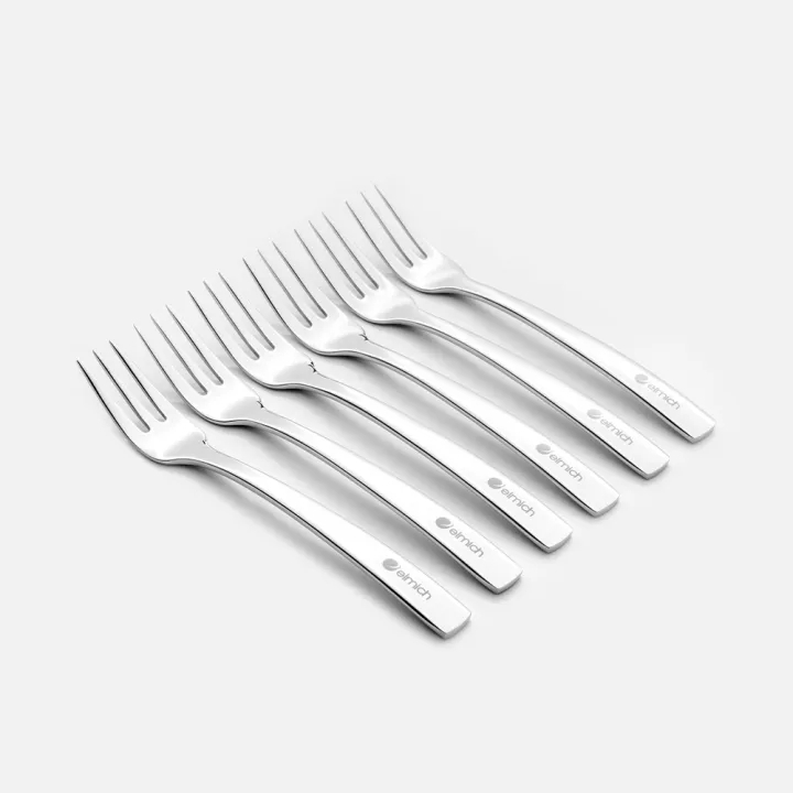 Bộ 12 thìa dĩa tráng miệng Elmich EL0005TD1, Hàng chính hãng, Thép không gỉ cao cấp 304 - JoyMall