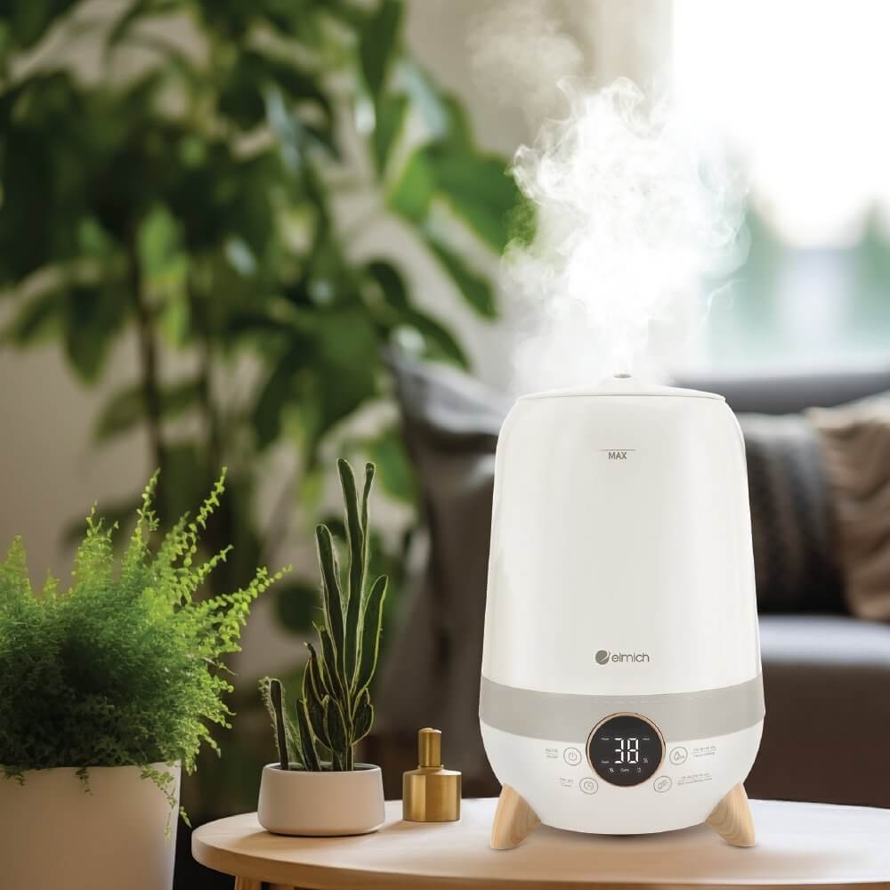 Máy tạo ẩm siêu âm 3.5L Elmich HE-8976, Hàng chính hãng, phun sương, có hẹn giờ, 3 tốc độ phun - JoyMall