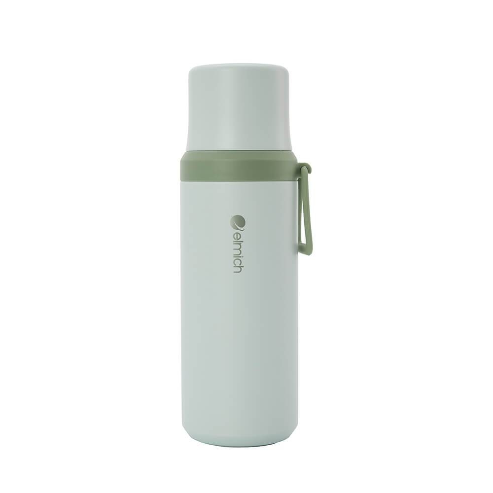 Bình giữ nhiệt 600ml inox 304 Elmich EL8357, Hàng chính hãng, Giữ lạnh đến 40h, nắp chống tràn, có quai xách - JoyMall