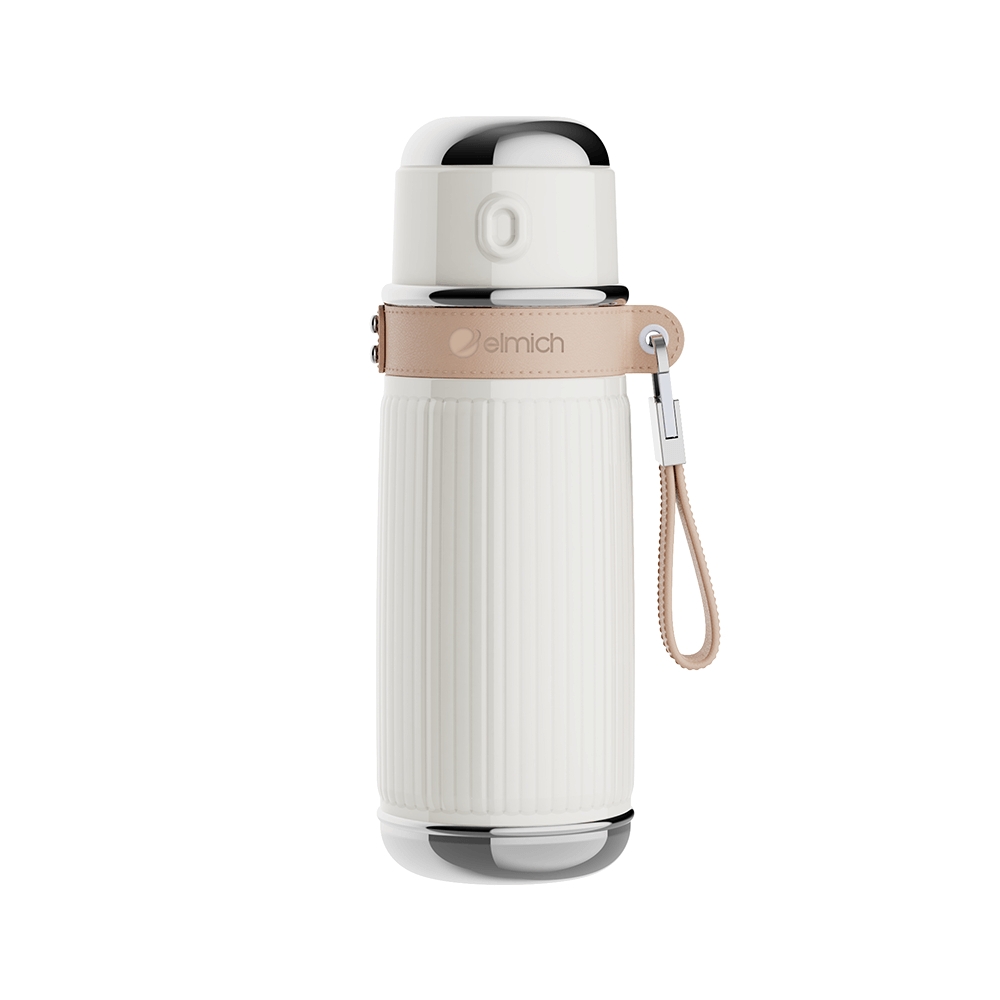 Bình giữ nhiệt 850ml inox 304 Elmich EL8364, Hàng chính hãng, giữ lạnh đến 48h, 2 nắp, chống tràn - JoyMall
