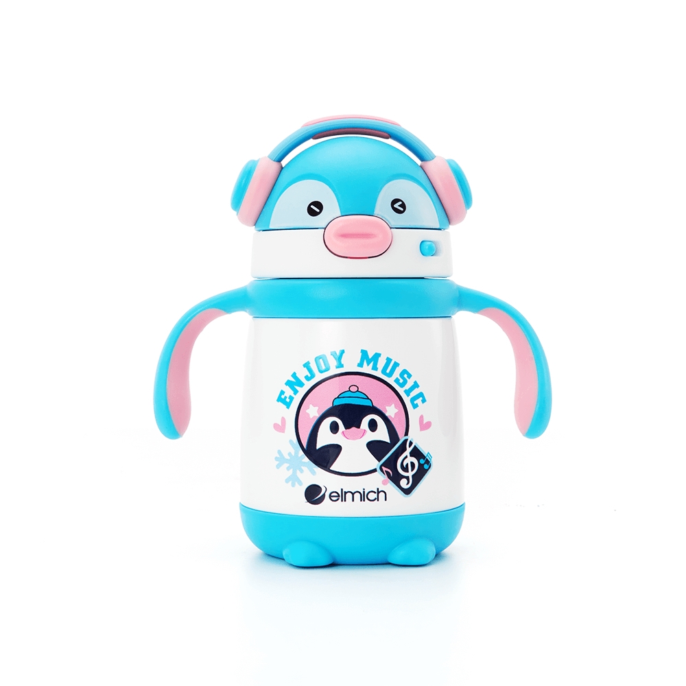 Bình giữ nhiệt trẻ em 300ml inox 316 Elmich Baby EL8348, Hàng chính hãng, có tay cầm, nắp mở 1 chạm, an toàn - JoyMall