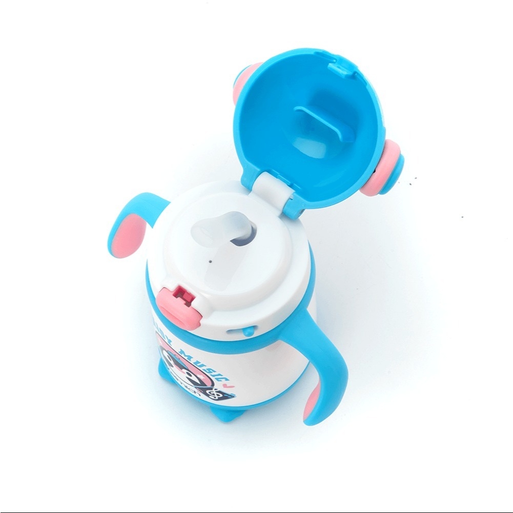 Bình giữ nhiệt trẻ em 300ml inox 316 Elmich Baby EL8348, Hàng chính hãng, có tay cầm, nắp mở 1 chạm, an toàn - JoyMall