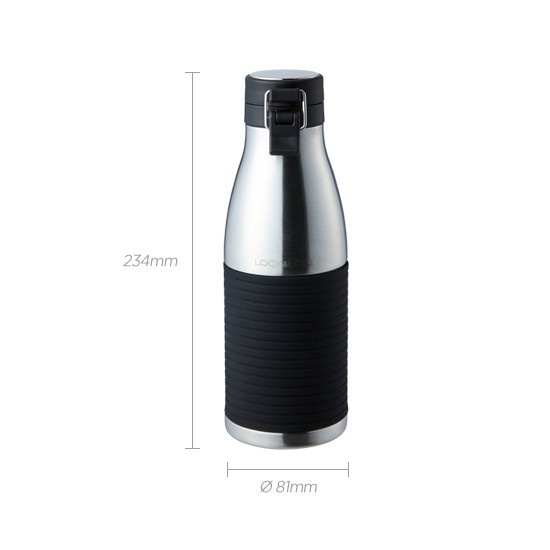 Bình giữ nhiệt 430ml Lock&Lock Cylinder Bottle LHC4145SLV, Hàng chính hãng, mạ đồng đặc biệt, thép không gỉ 304-JoyMall