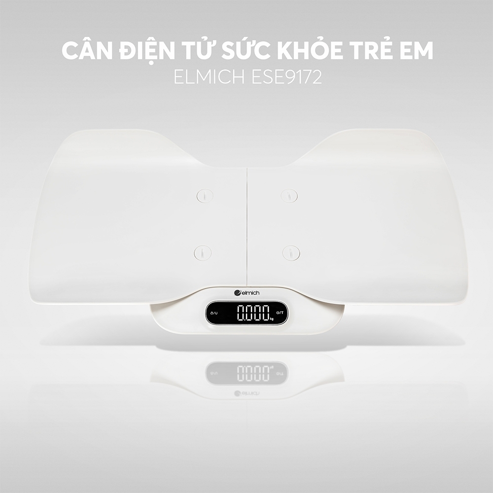 Cân Sức Khỏe Điện Tử Trẻ Em Elmich ESE-9172, Hàng Chính Hãng,Màn Hình LCD,3 Dải Đo Chính Xác-JoyMall