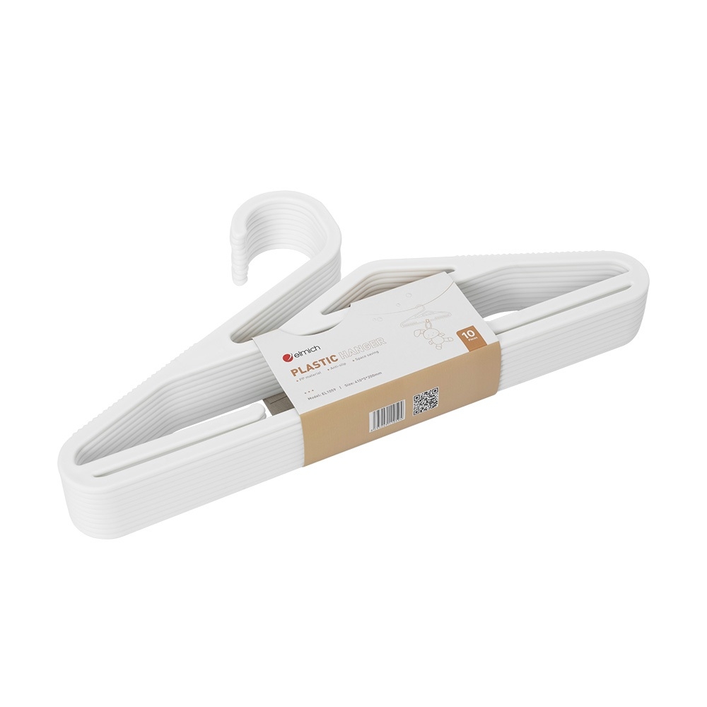 Bộ 10 Móc Áo Đa Năng Elmich EL1059, Hàng Chính Hãng, Chống Trượt - JoyMall