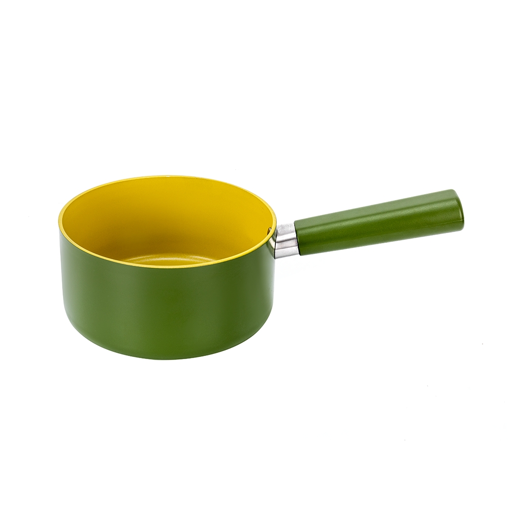 Bộ Nồi Chảo Phủ Sứ An Toàn Elmich Olive Baby Full Induction EL-5234OV 16cm, Hàng Chính Hãng -JoyMall