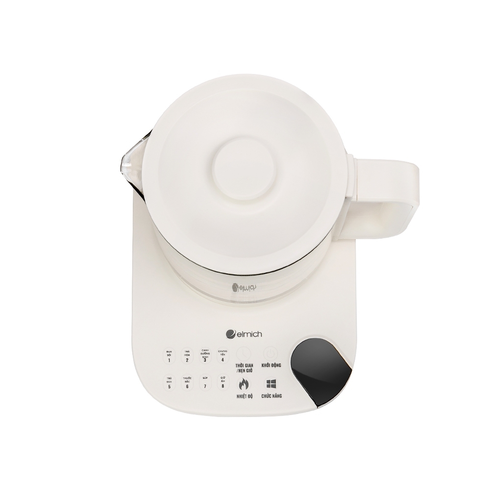 Ấm Pha Trà Đa Năng Elmich KEE9146 1.6L 800W, Hàng Chính Hãng, Điều Khiển Cảm Ứng, Có Hẹn Giờ-JoyMall