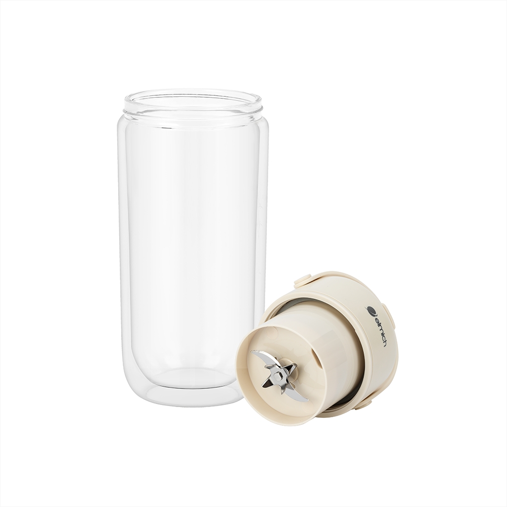 Máy Xay Sinh Tố Cầm Tay Elmich BLE9187 340ml 70W,Hàng Chính Hãng,Cối Thủy Tinh 2 Lớp Cao Cấp-JoyMall