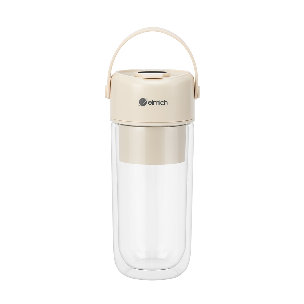 Máy Xay Sinh Tố Cầm Tay Elmich BLE9187 340ml 70W,Hàng Chính Hãng,Cối Thủy Tinh 2 Lớp Cao Cấp-JoyMall