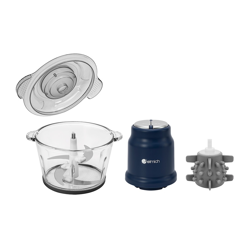 Máy Xay Thịt Elmich MCE8587 2L 500W, Hàng Chính Hãng, Lưỡi Dao 2 Tầng, Cối Thủy Tinh - JoyMall