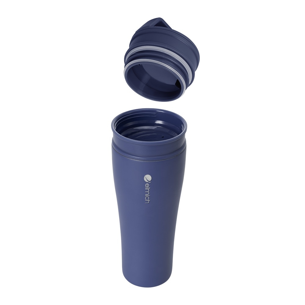 Ly Giữ Nhiệt Inox 304 Elmich EL8374 600ml, Hàng Chính Hãng, Giữ Nhiệt Tốt, 2 Nắp Tiện Lợi - JoyMall