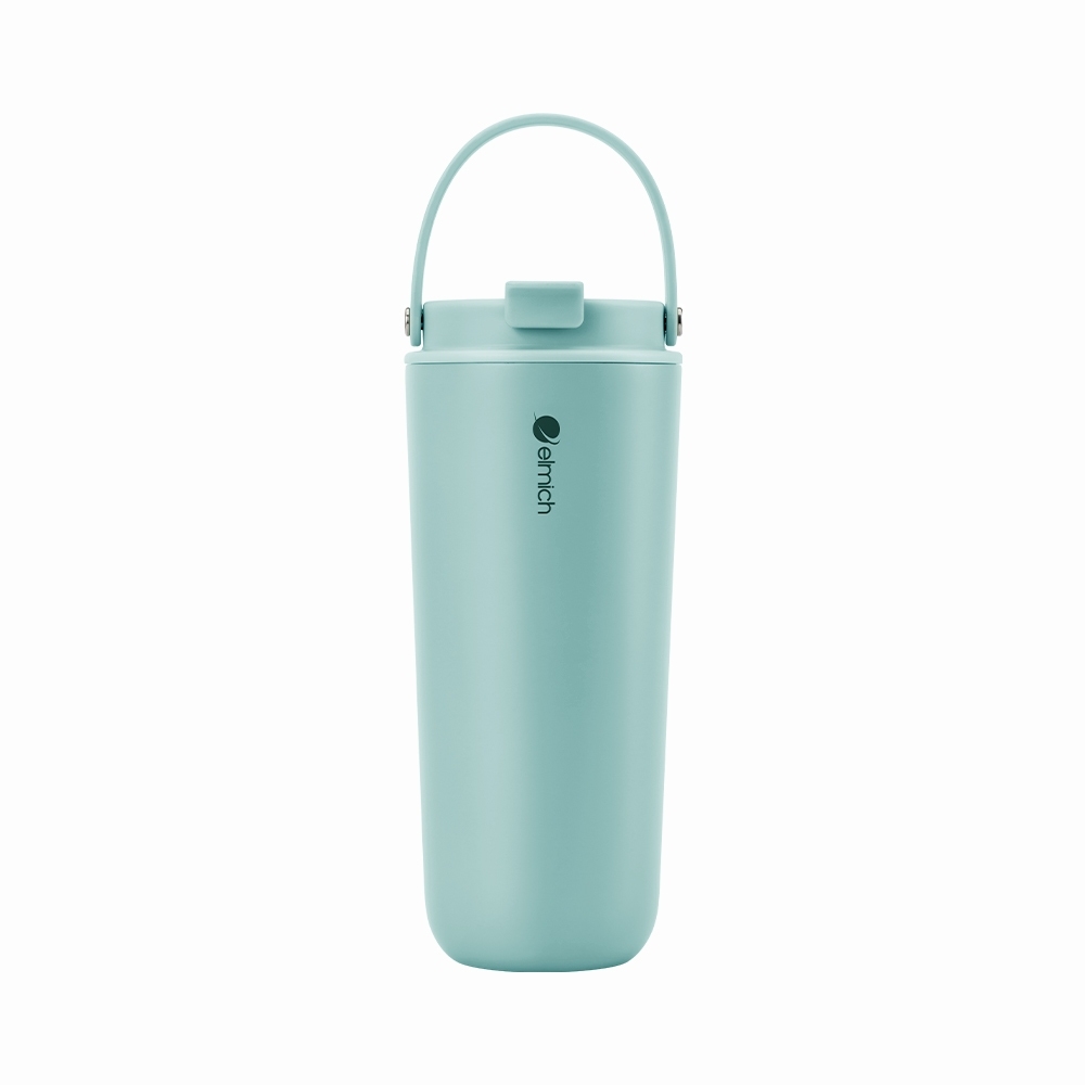 Bình giữ nhiệt inox 304 Elmich EL8312 600ml, Hàng chính hãng, nắp tích hợp quai xách, đế silicone chống trượt - JoyMall